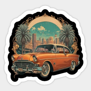 Retro Rides: Classic Car Culture Sticker